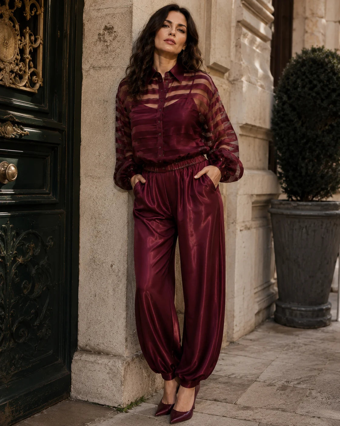 Zaria 3-Piece Satin Co-ord Set