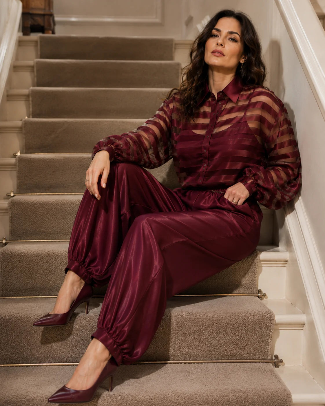Zaria 3-Piece Satin Co-ord Set