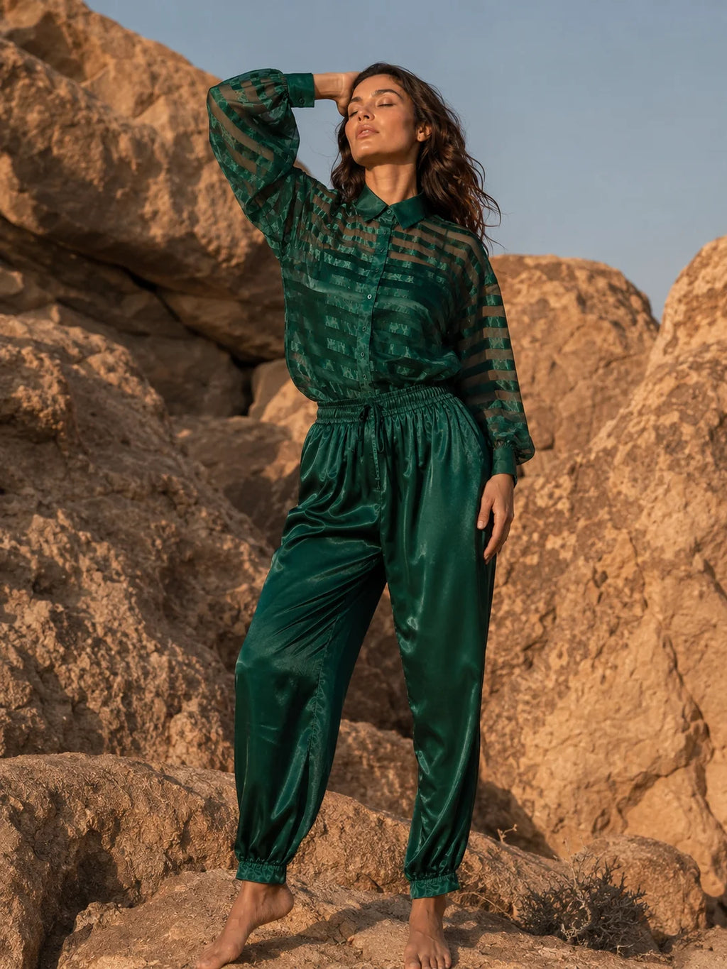 Zaria 3-Piece Satin Co-ord Set
