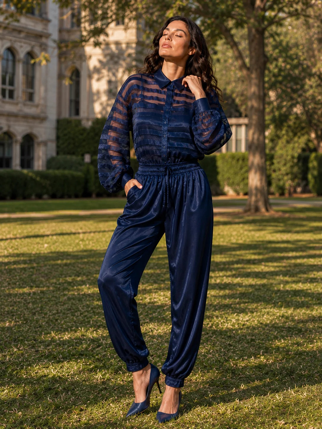 Zaria 3-Piece Satin Co-ord Set