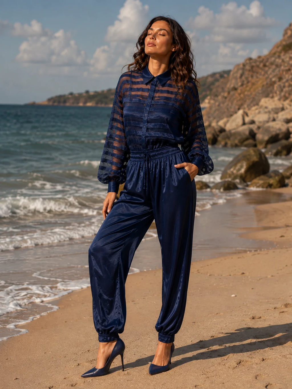 Zaria 3-Piece Satin Co-ord Set