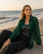 Sable Stripe Sheer Shirt
