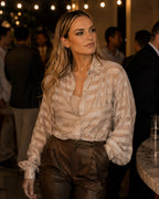 Sable Stripe Sheer Shirt