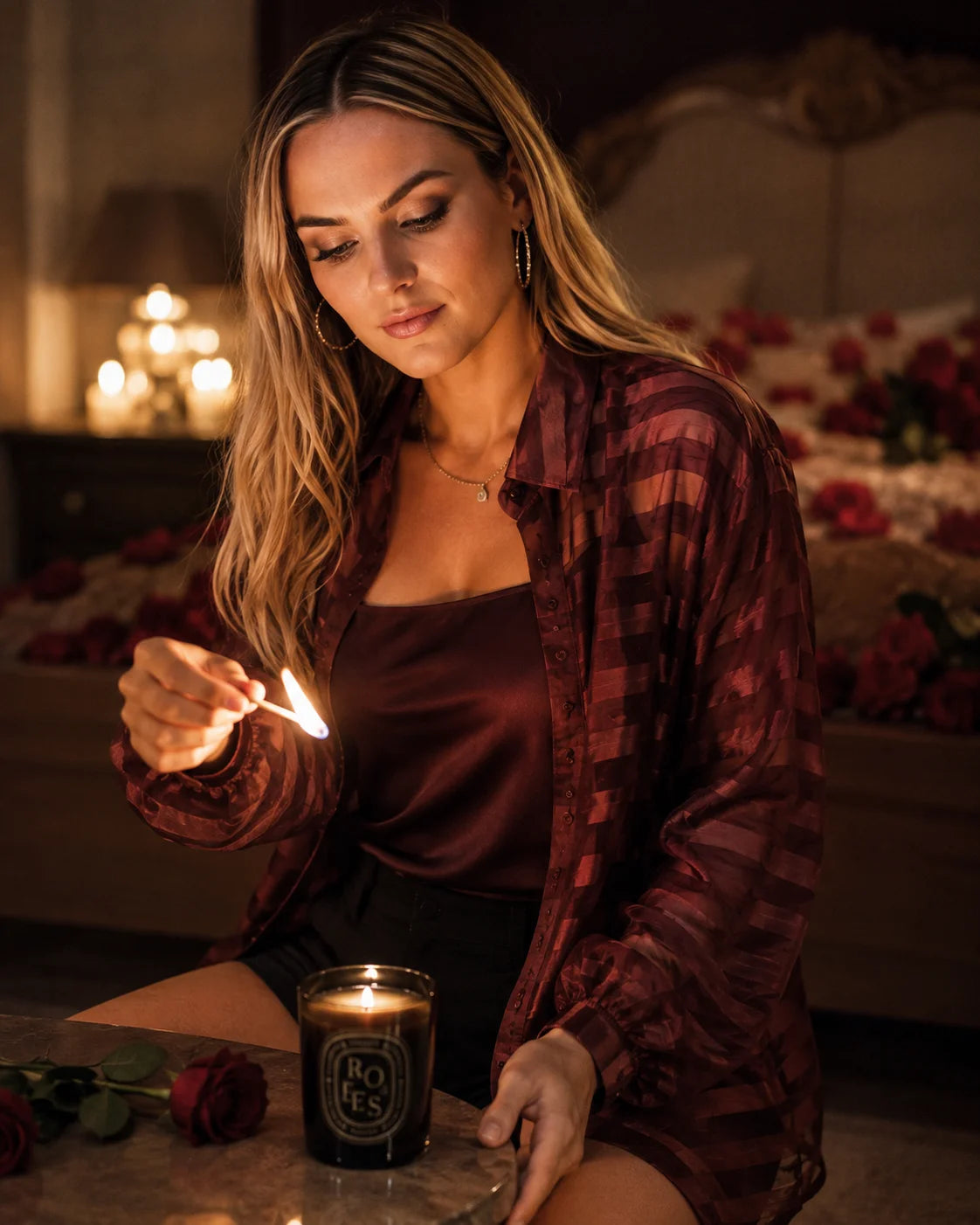Sable Stripe Sheer Shirt