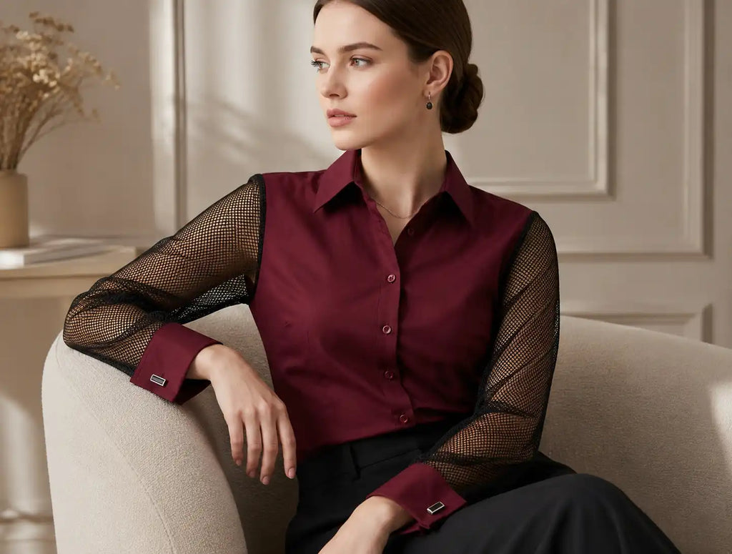Eclipse | Mesh-Sleeve Shirt Magracia