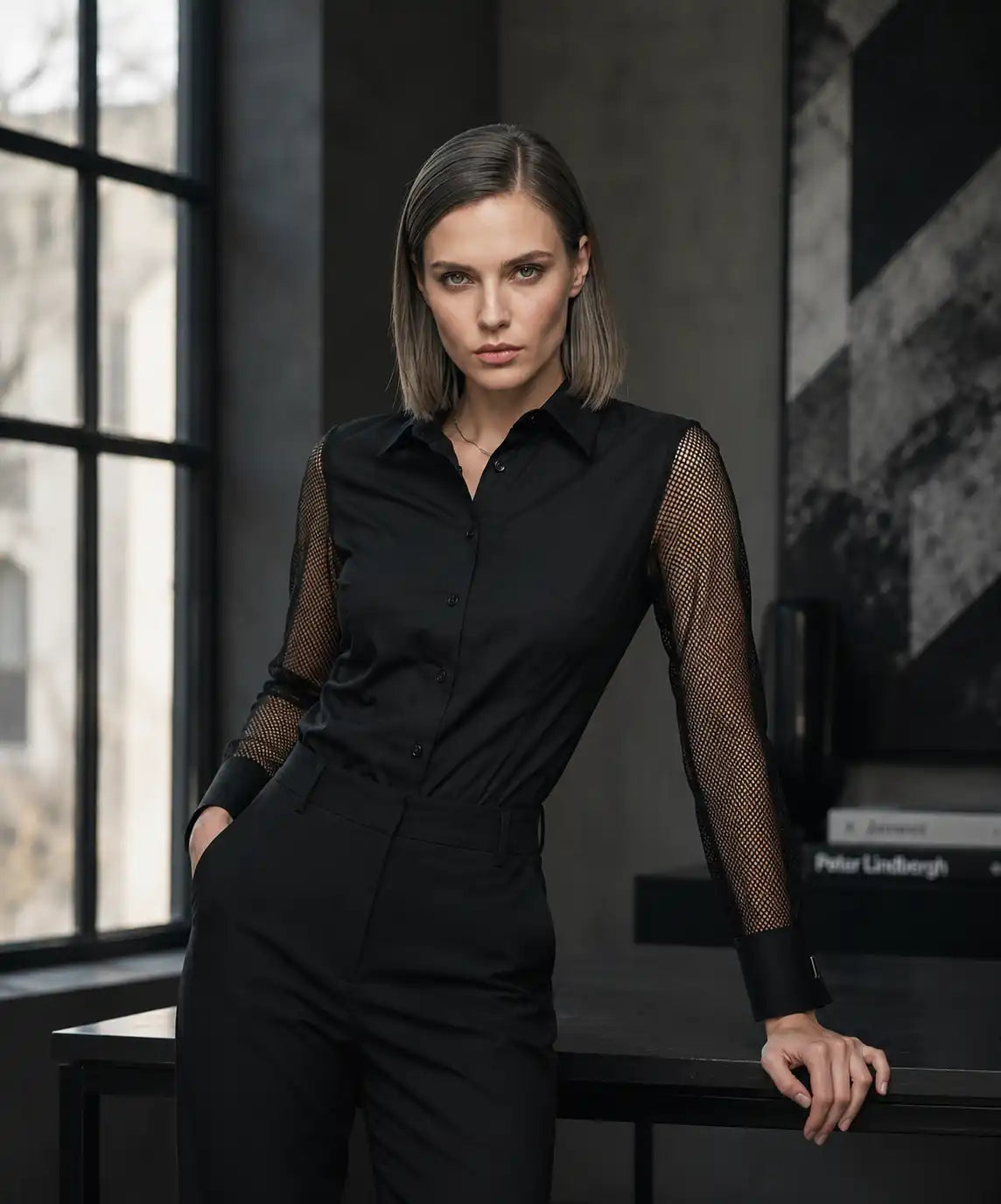 Eclipse | Mesh-Sleeve Shirt Magracia