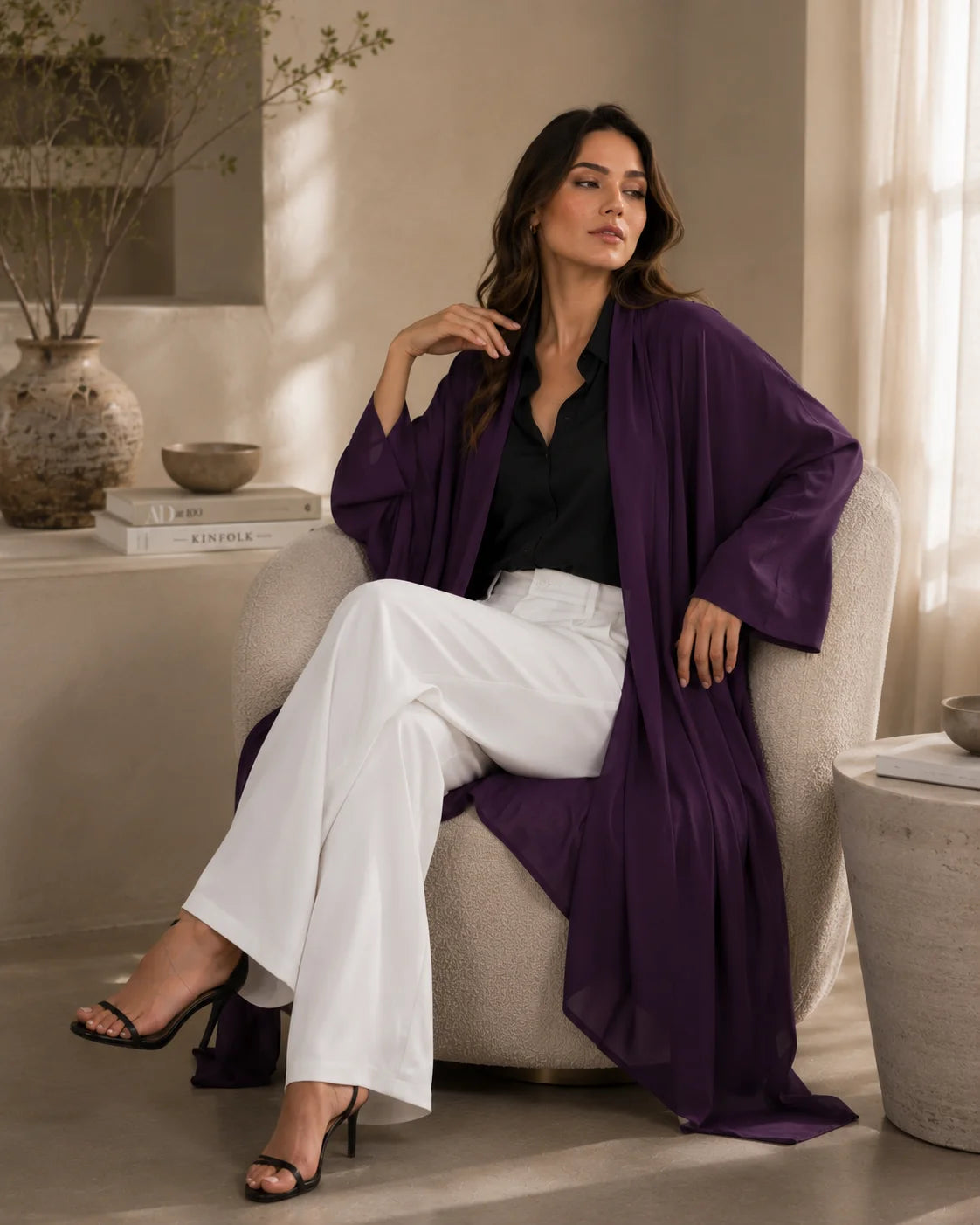 Georgette Long Shrug