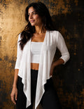 Open Front Linen Shrug