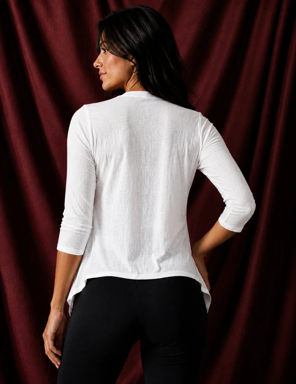 Open Front Linen Shrug