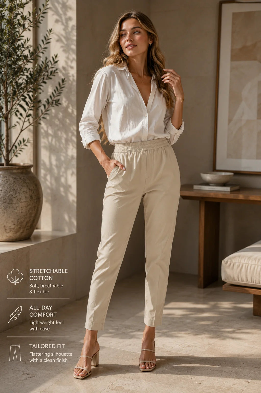 Cotton Fit Trouser