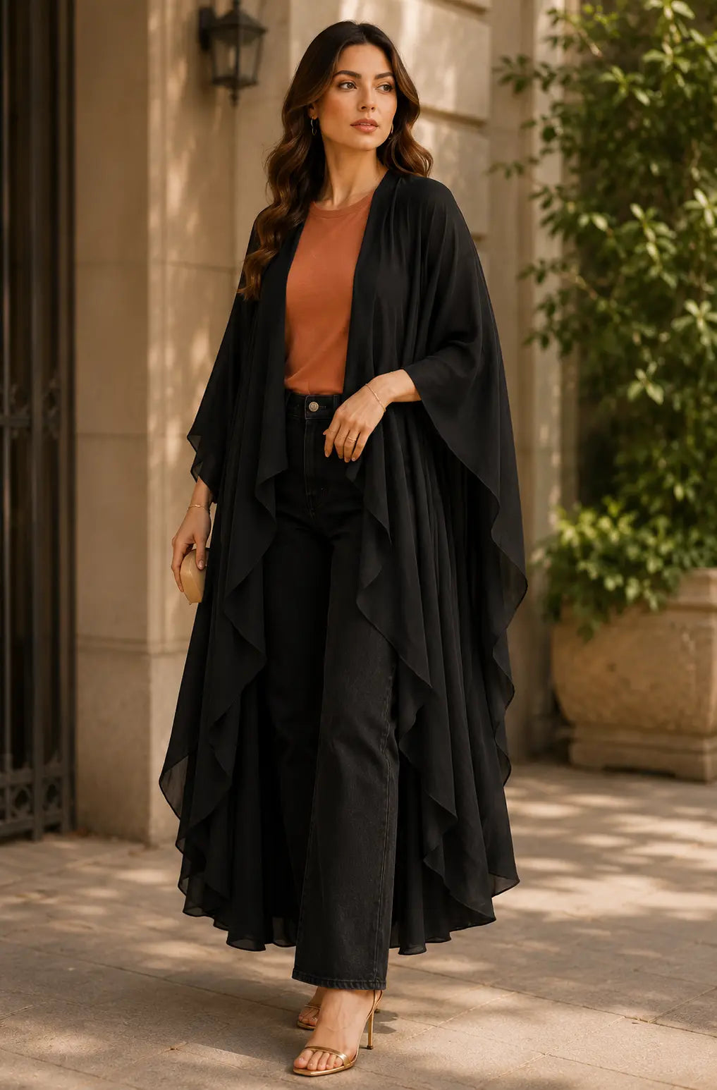 Vera Silk Crepe Shrug