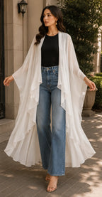 Vera Silk Crepe Shrug