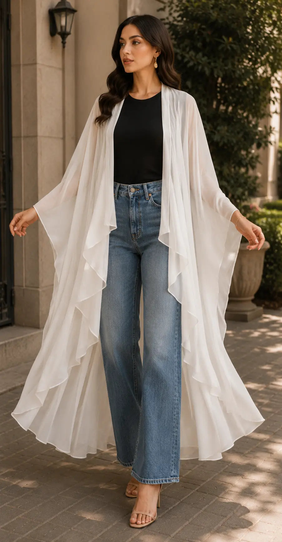 Vera Silk Crepe Shrug