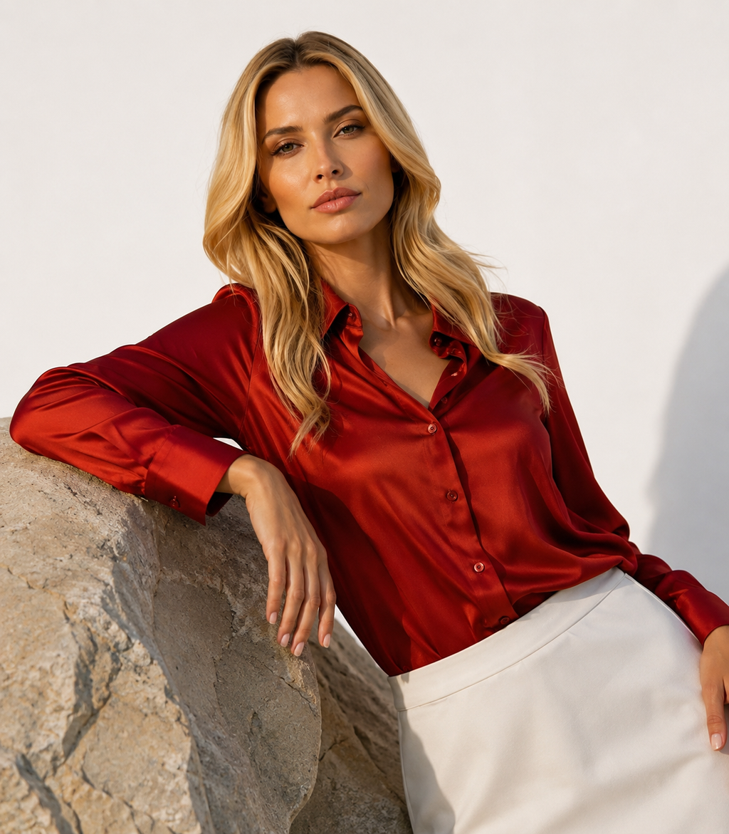 Silk Shirt For Women | Premium Wear