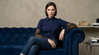 Mesh-Sleeve Button-Up Shirt