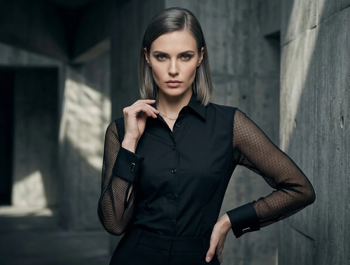 Eclipse | Mesh-Sleeve Shirt