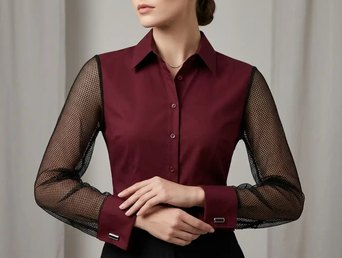 Eclipse | Mesh-Sleeve Shirt Magracia
