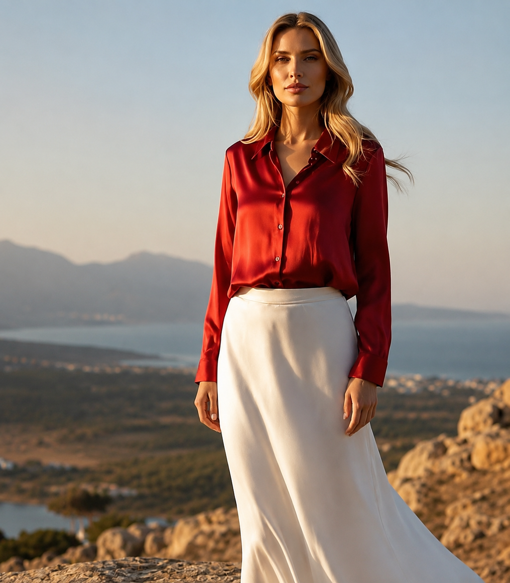 Silk Shirt For Women | Premium Wear